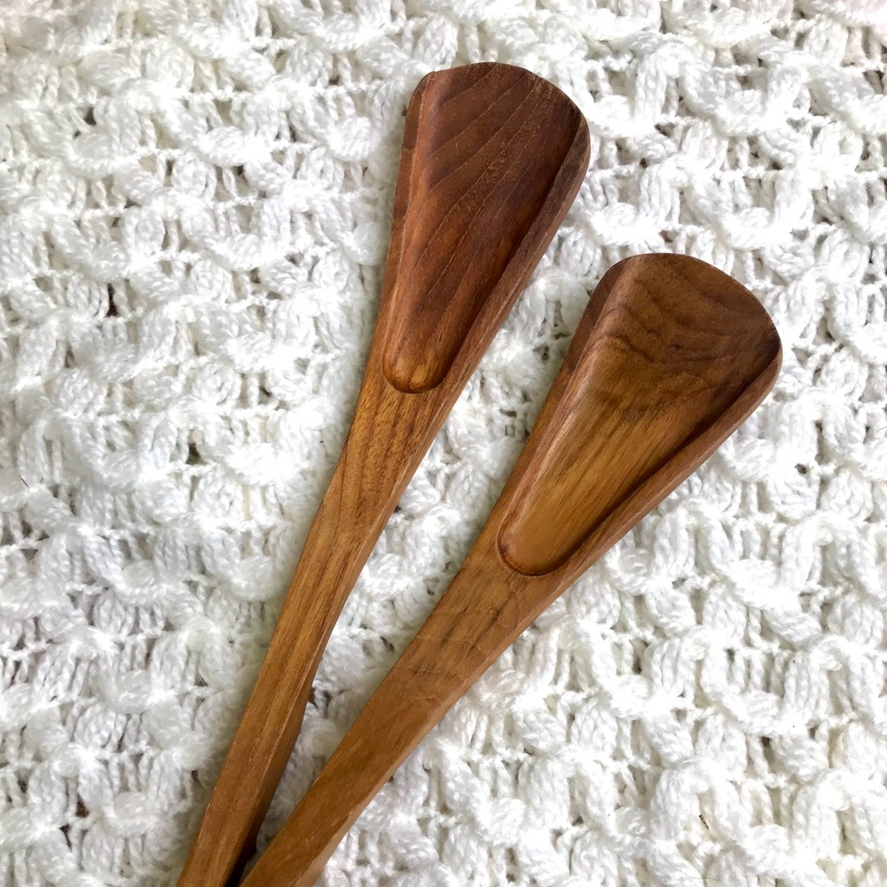 Dansk teak serving spoons